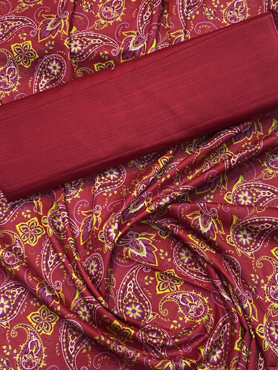 Rania’s Classic Digital Khaddar 2-Piece Suit RNS-DK-2P-111