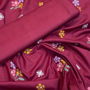 Rania’s Elegant Doria Marina Embroidered 2-Piece Suit RNS-DM-416