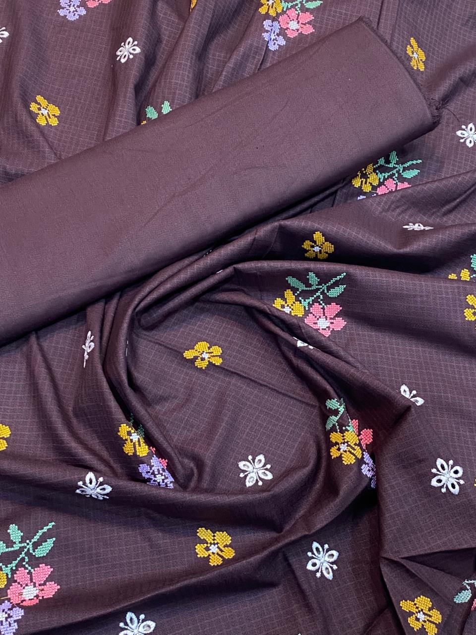 Rania’s Elegant Doria Marina Embroidered 2-Piece Suit RNS-DM-417