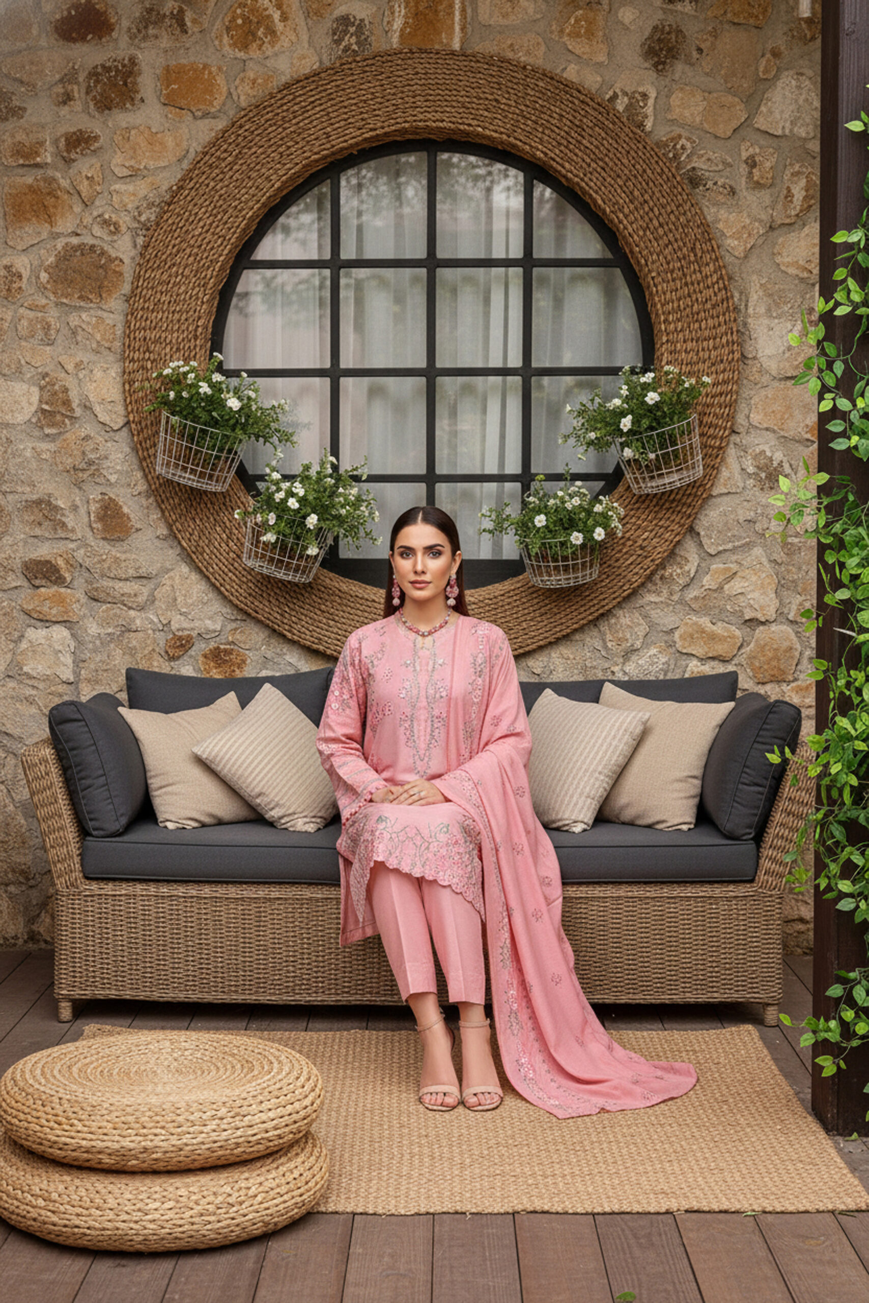 Rania’s Embroidered Elegance Unstitched 3-Piece Suit RNS-3P-EMB-002