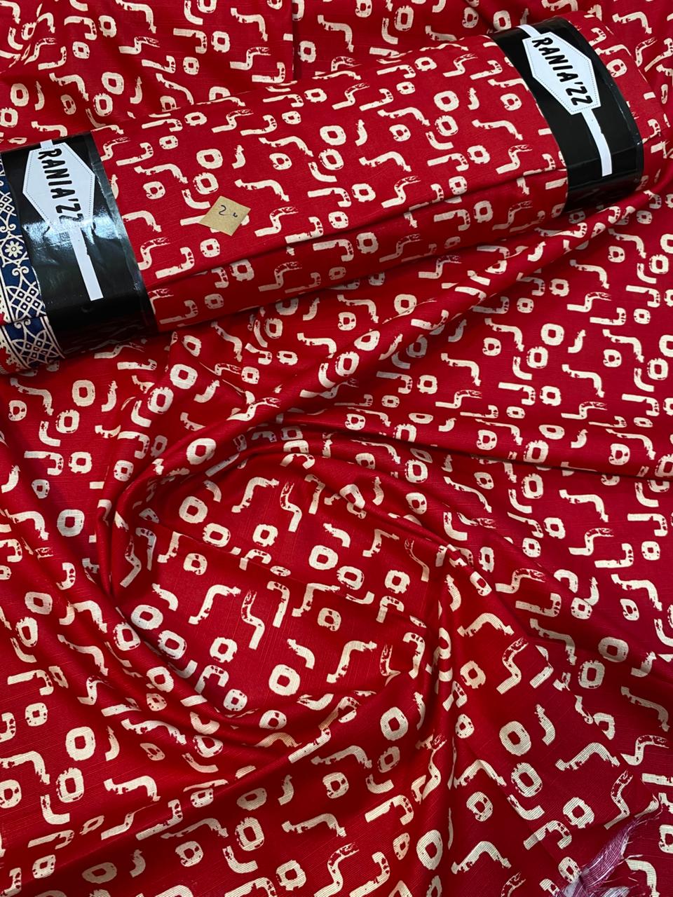 Rania’s Supreme Digital Slub Khaddar One-Piece Suit RNS-SKS-OP-002