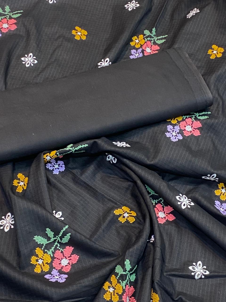 Rania’s Doria Marina Embroidered Unstitched 2-Piece Suit RNS-DM-404