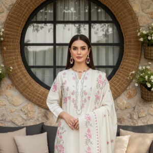 Rania’s Embroidered Elegance Unstitched 3-Piece Suit  RNS-3P-EMB-006