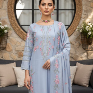 Rania’s Embroidered Elegance Unstitched 3-Piece Suit RNS-3P-EMB-010