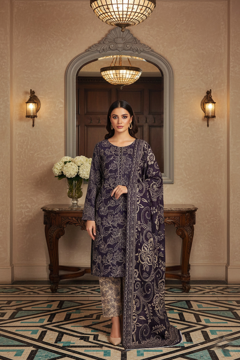 Rania’s Digital Cotton Mix & Match 3-Piece Suit RNS-DCT-MM-325