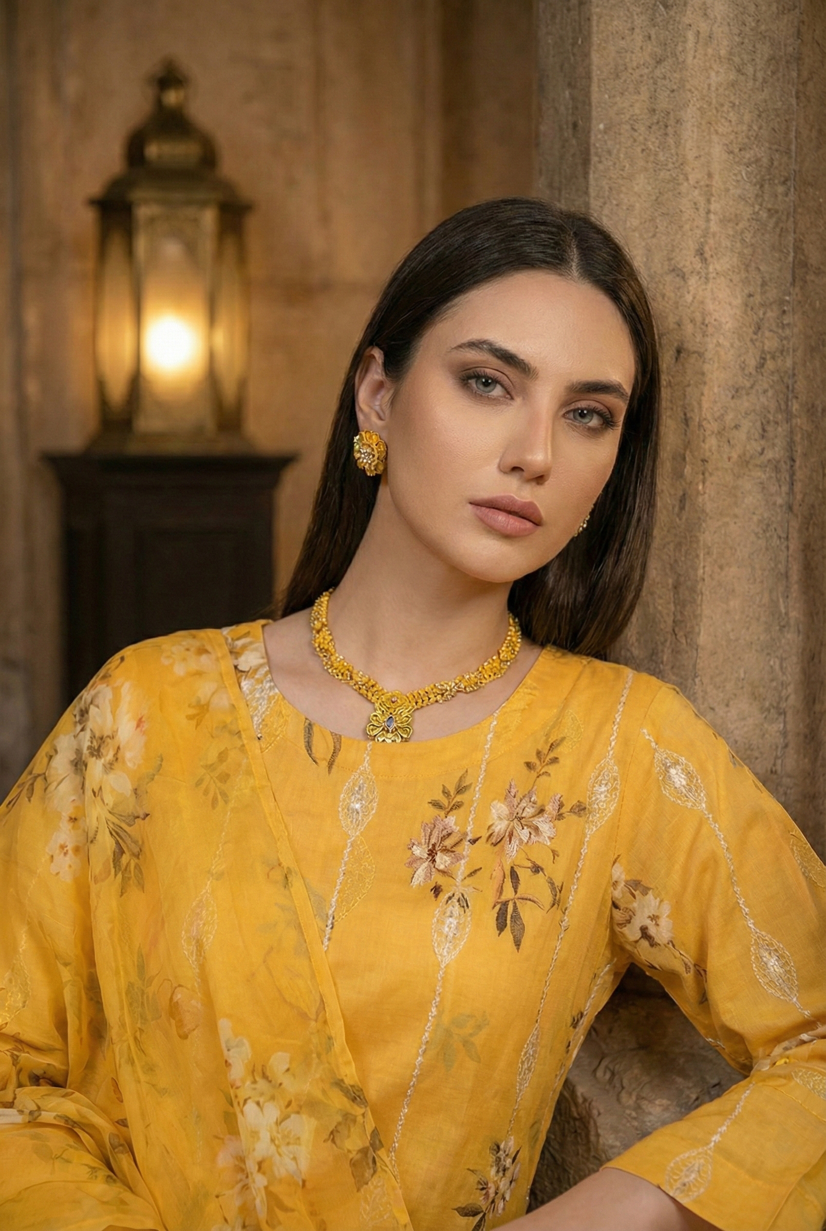 Rania’s Digital Lawn Schiffli 3-Piece Suit RNS-DLS-3P-906