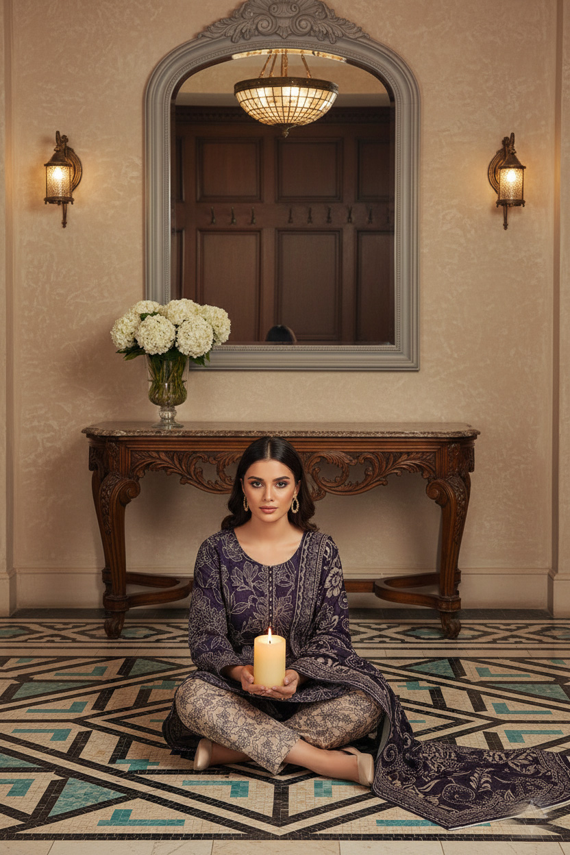 Rania’s Digital Cotton Mix & Match 3-Piece Suit RNS-DCT-MM-325 - Image 3