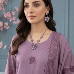 Rania’s Elegant Digital Brosha Jacquard Suit RNS-BRJ-ELG-513