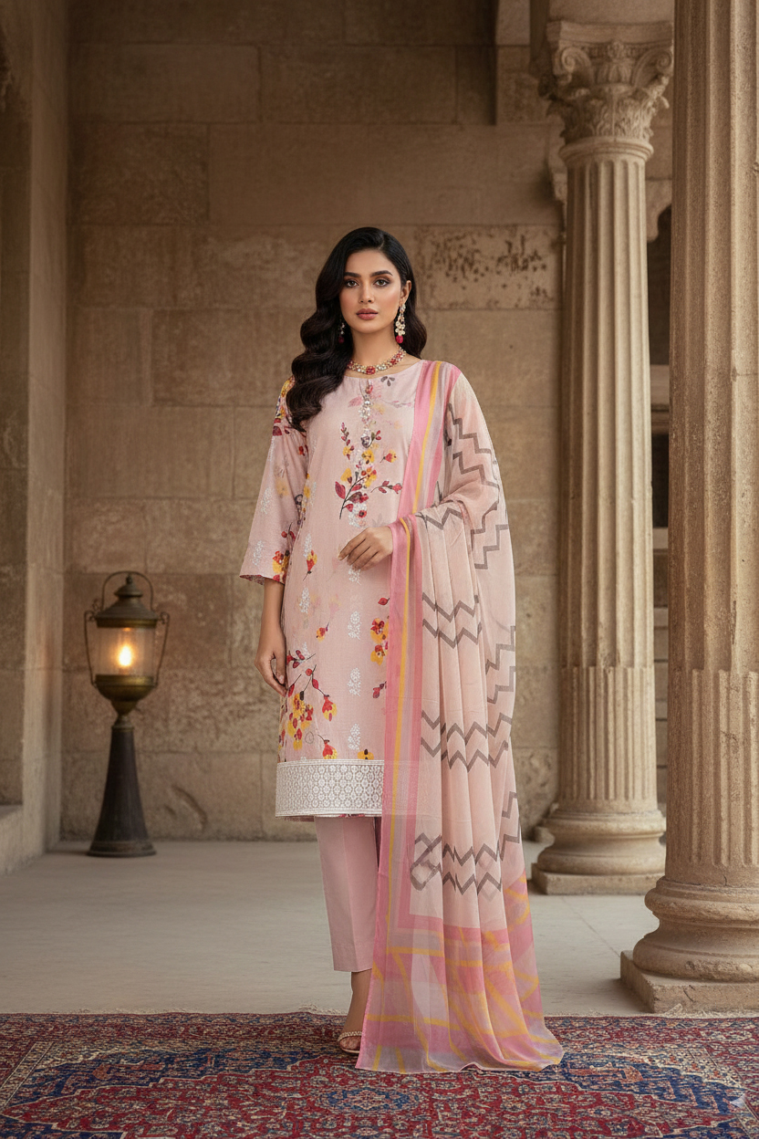 Rania’s Summer Breeze Digital Lawn 3-Piece Set RNS-DLS-3P-915