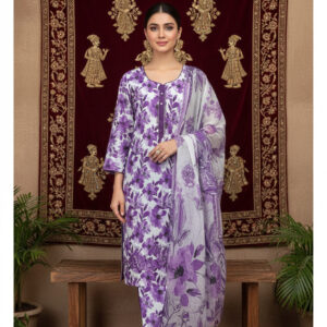 Rania’s Air Jet Cotton Digital Printed 3-Piece Full Suit RNS-AJC3-549