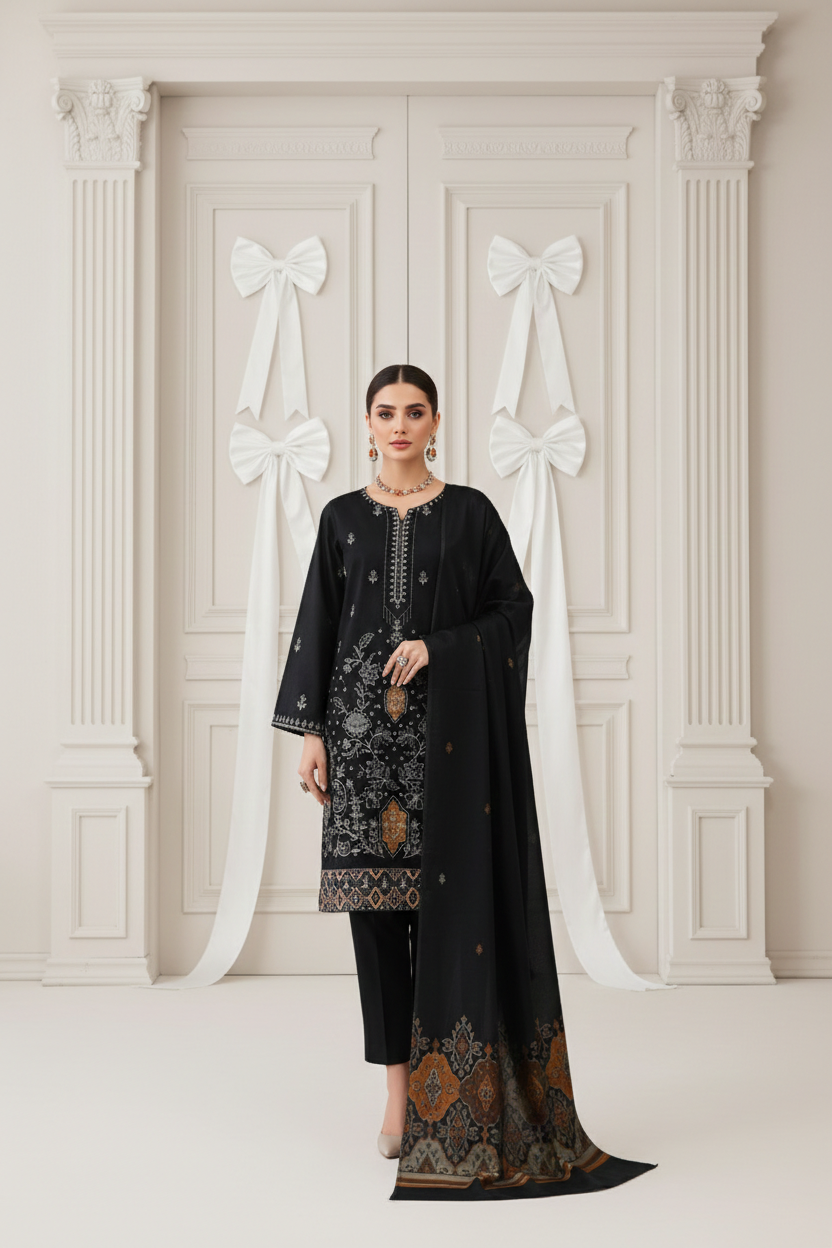 Rania’s Self Lawn Doria Embroidered 3-Piece Suit RNS-SLD-3P-613