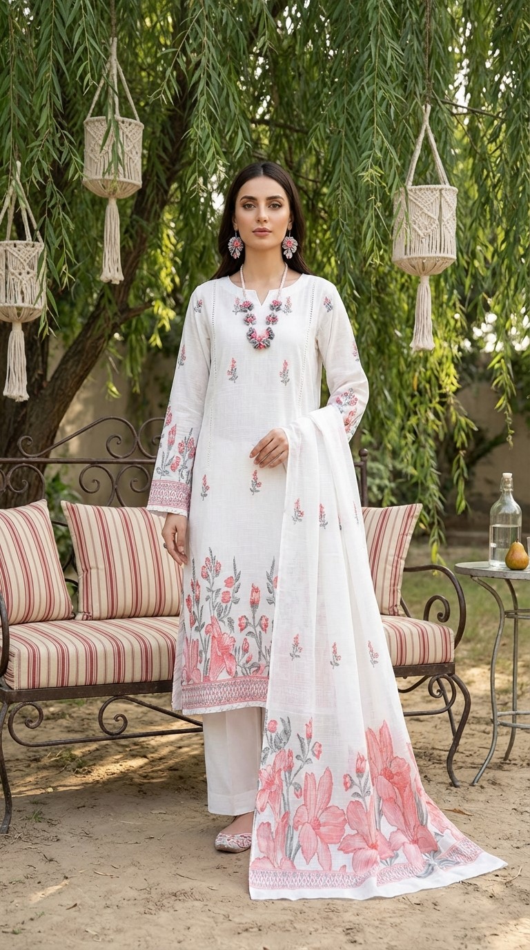 Rania’s Digital Brosha Jacquard Weave 3-Piece Suit RNS-DBJ-3P-735