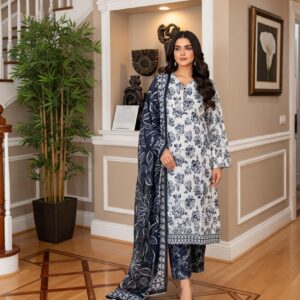 Rania’s Printed Cotton Everyday 3-Piece Suit RNS-DPC-3P-772
