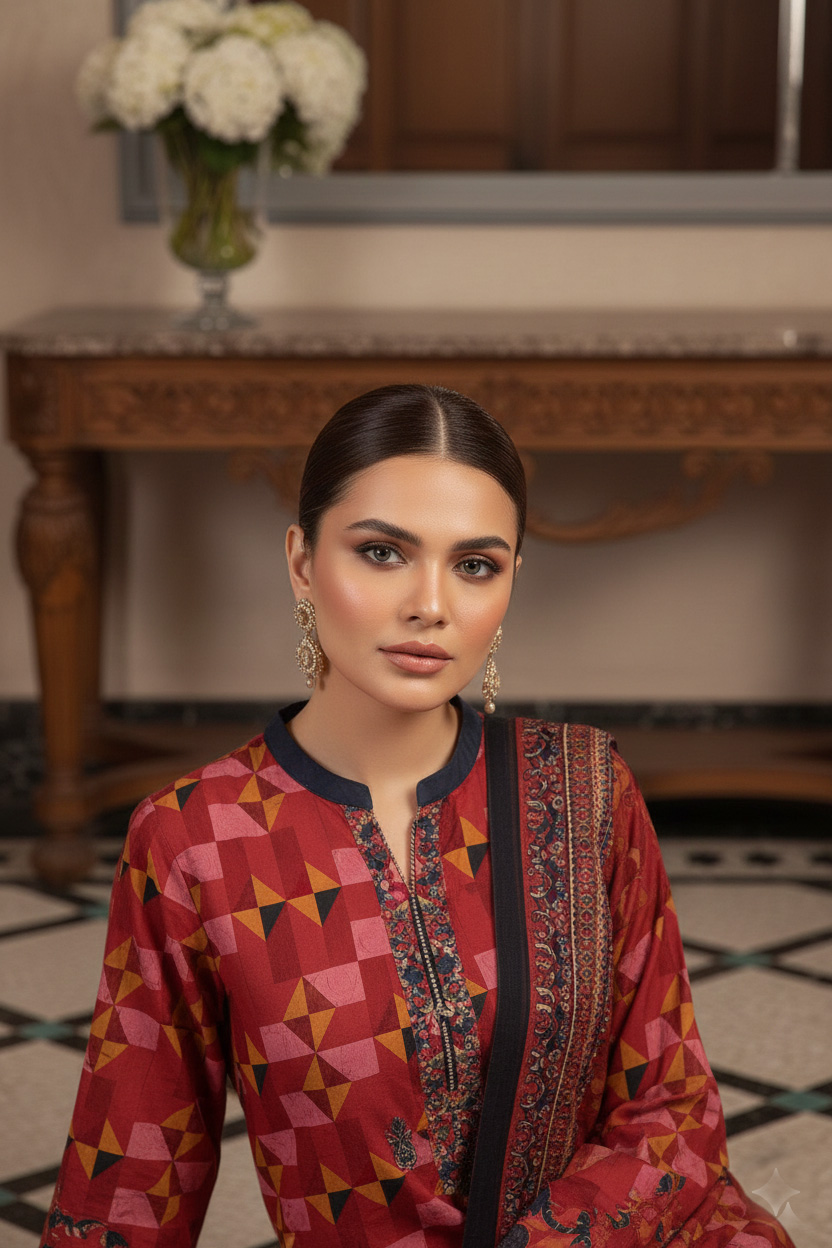 Rania’s Digital Cotton Mix & Match 3-Piece Suit RNS-DCT-MM-326