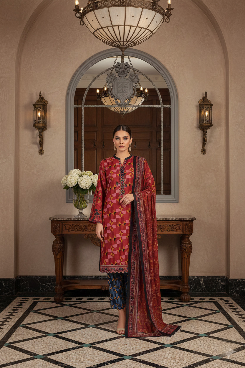 Rania’s Digital Cotton Mix & Match 3-Piece Suit RNS-DCT-MM-326