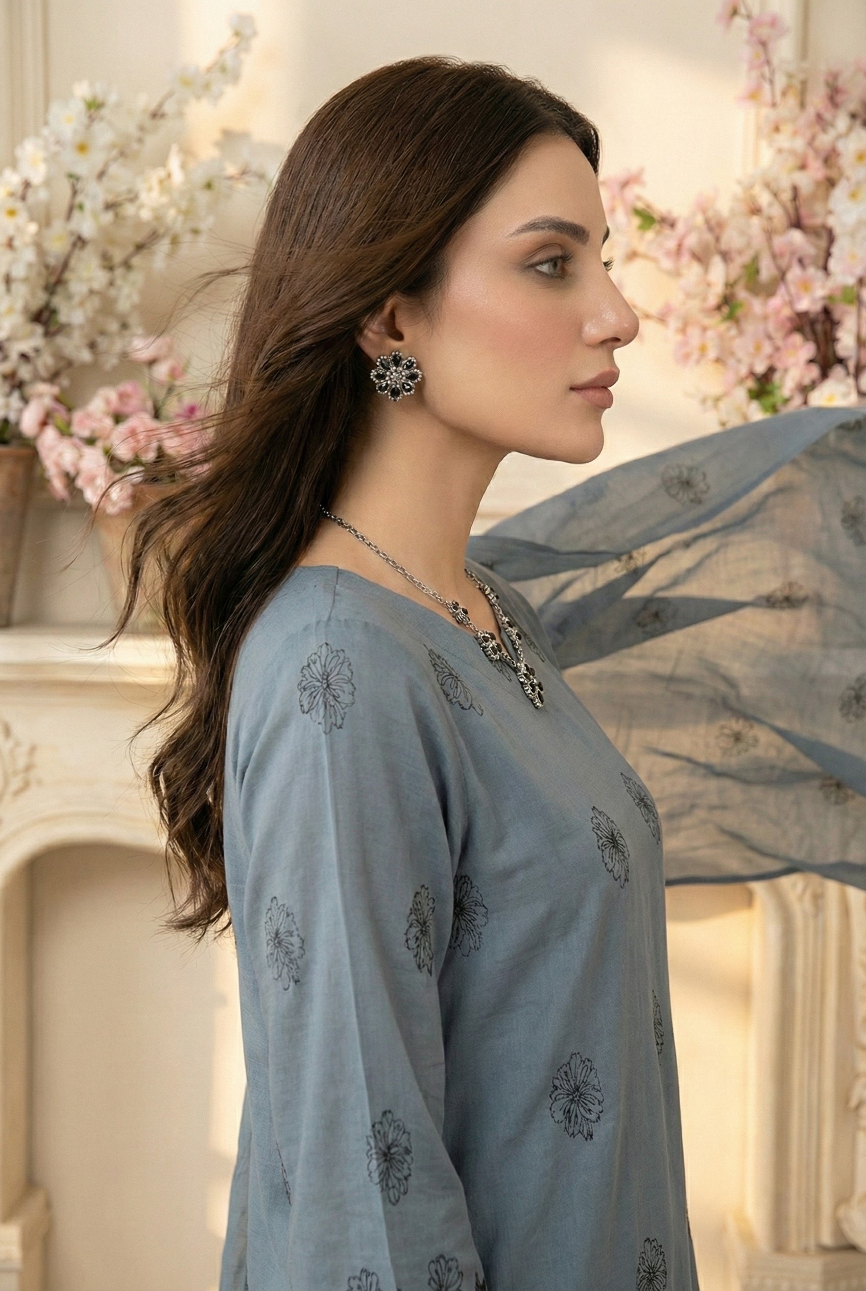 Rania’s Digital Look Brosha Jacquard 3-Piece Suit RNS-BRJ-3P-510