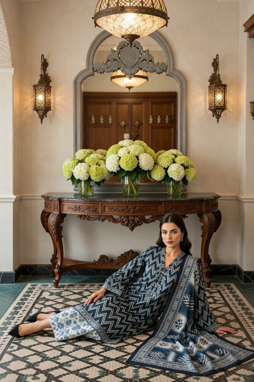 Rania’s Digital Cotton Mix & Match 3-Piece Suit RNS-DCT-MM-327