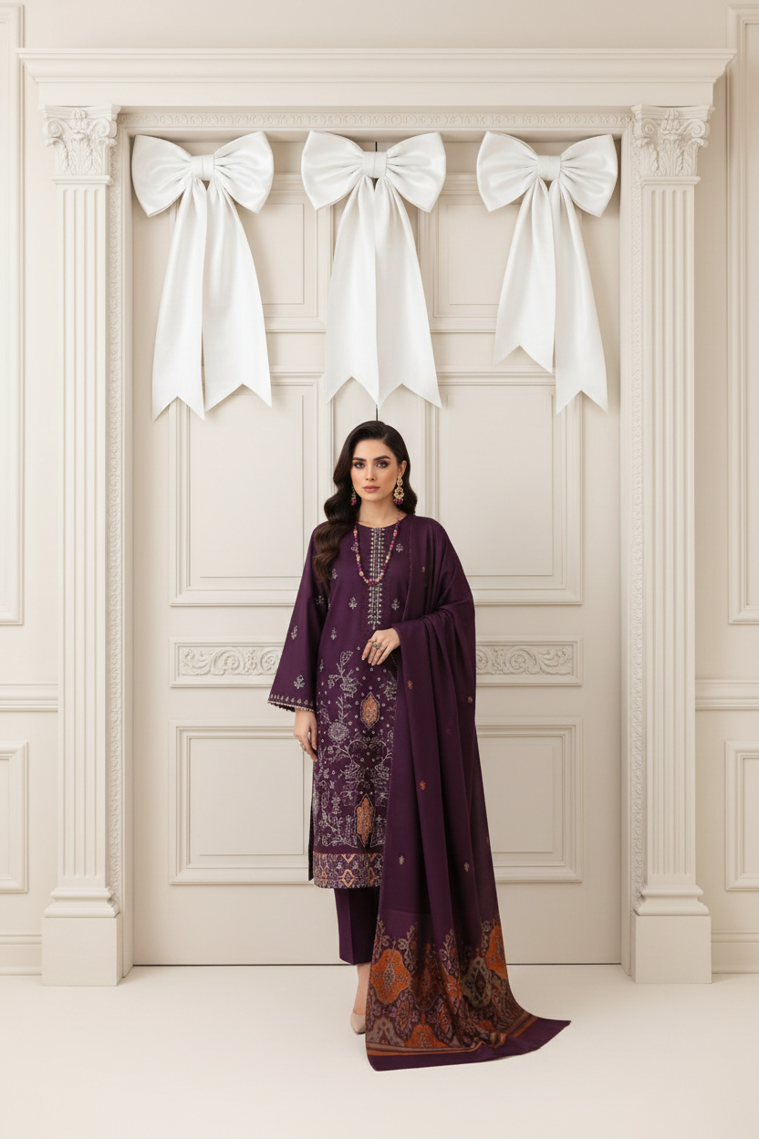 Rania’s Self Lawn Doria Embroidered 3-Piece Suit RNS-SLD-3P-614