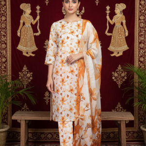 Rania’s Air Jet Cotton Digital Printed 3-Piece Full Suit RNS-AJC3-550