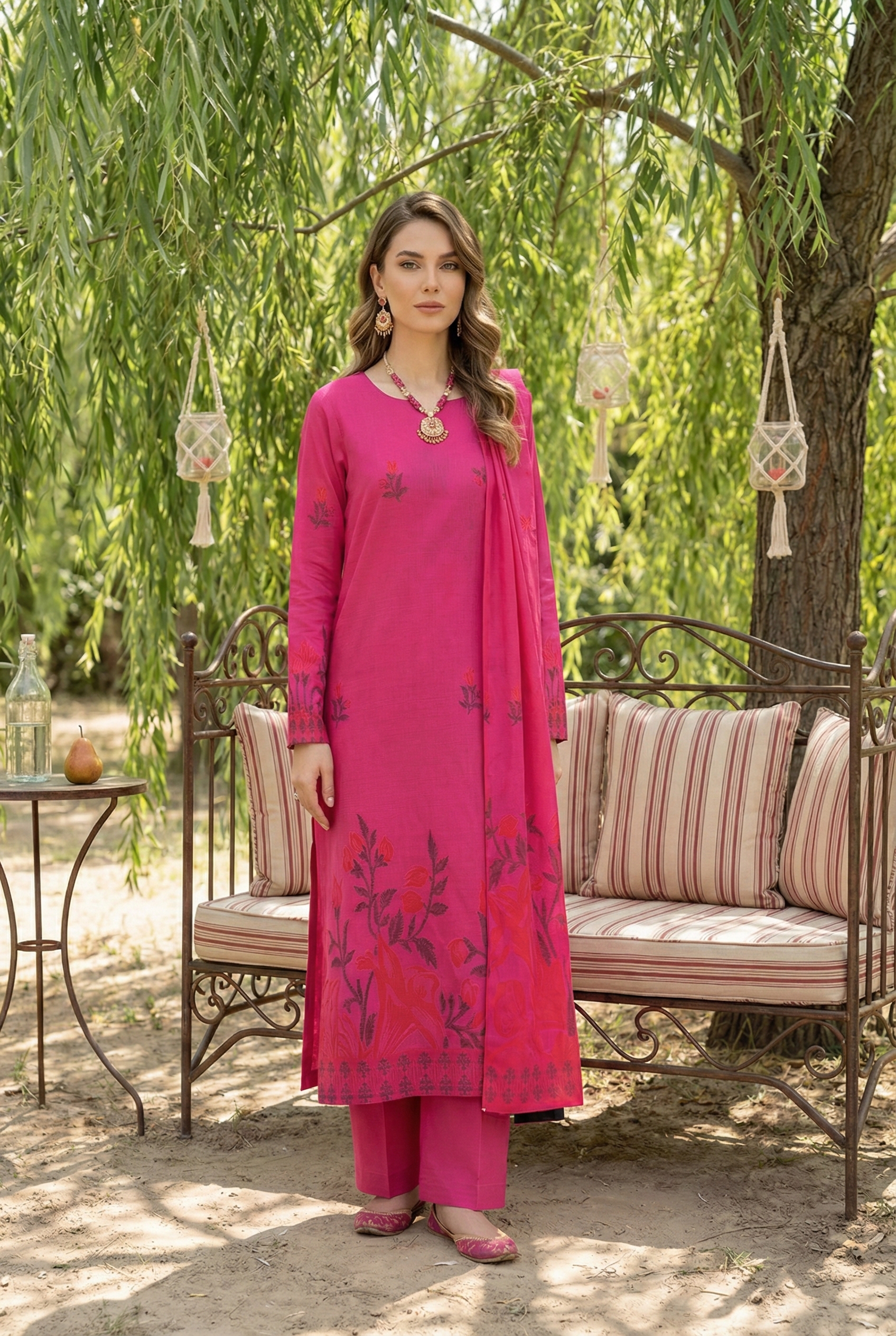 Rania’s Digital Brosha Jacquard Weave 3-Piece Suit RNS-DBJ-3P-736