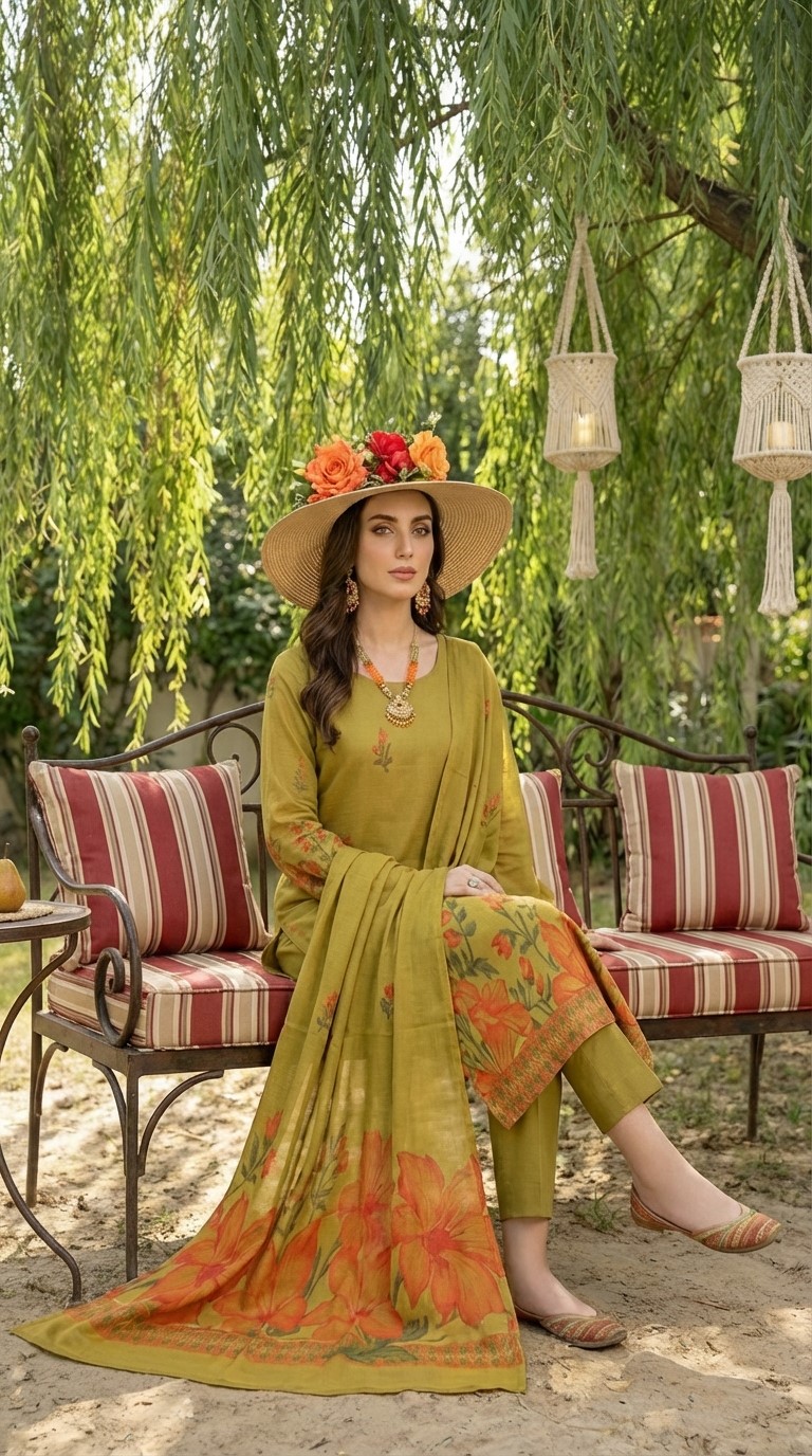 Rania’s Digital Brosha Jacquard Weave 3-Piece Suit RNS-DBJ-3P-738