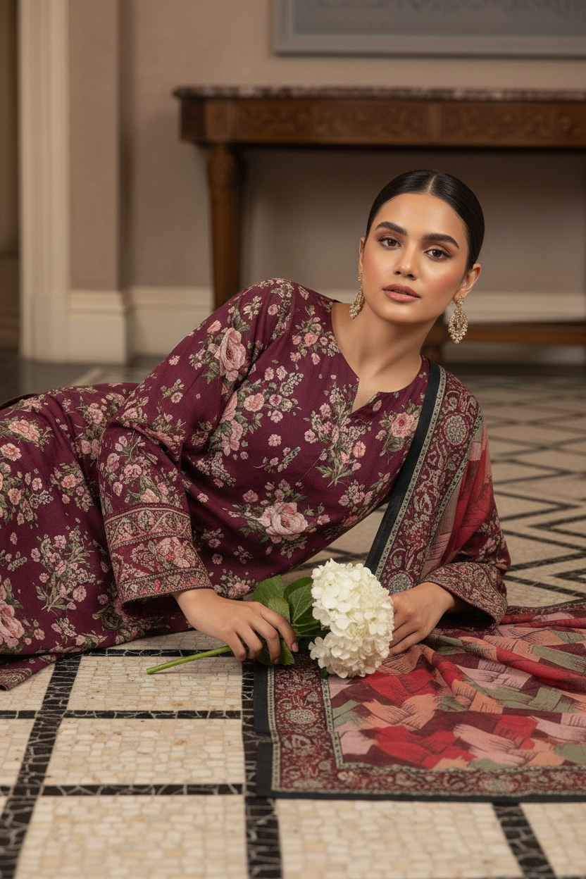 Rania’s Digital Cotton Mix & Match 3-Piece Suit RNS-DCT-MM-329