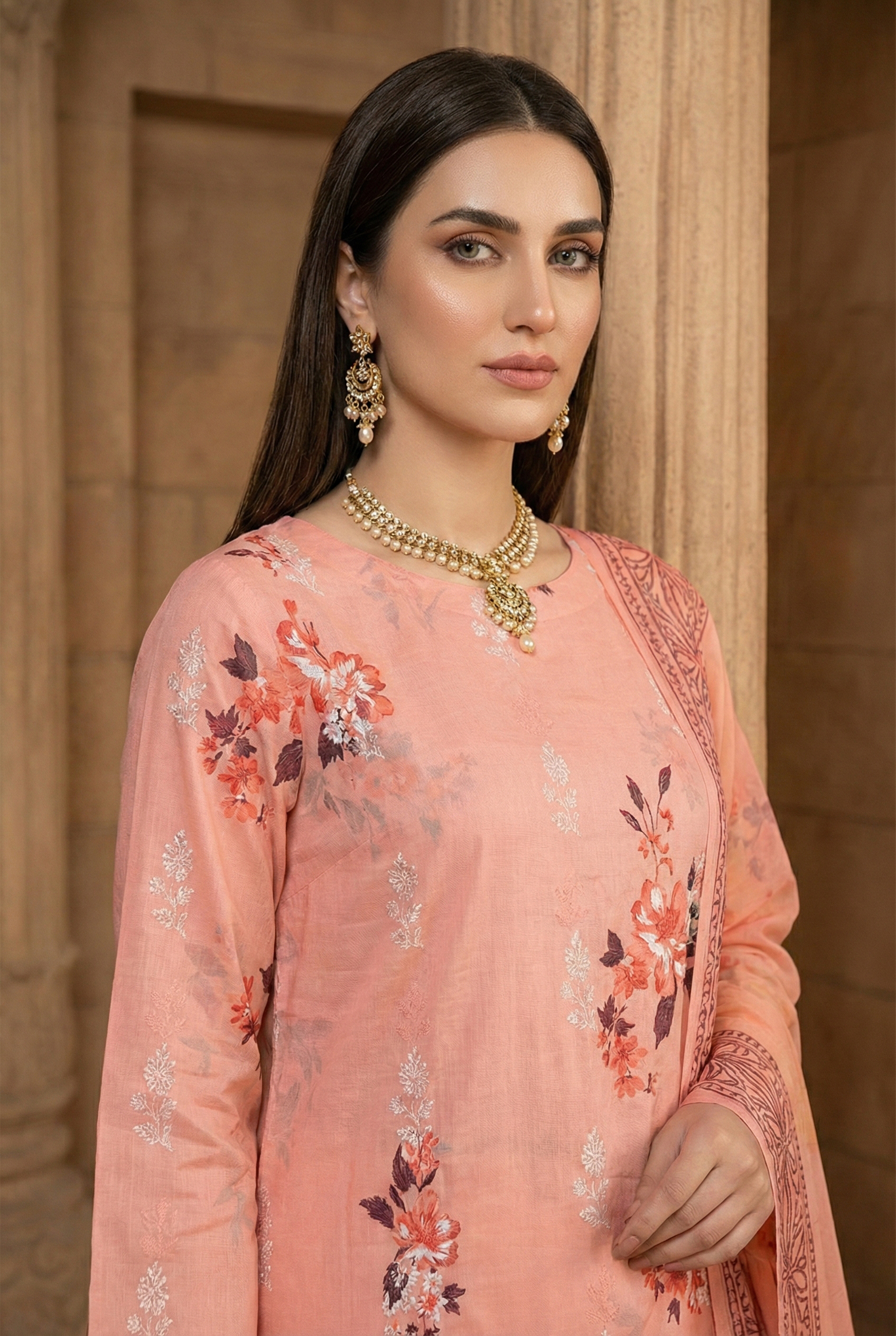 Rania’s Digital Lawn Schiffli 3-Piece Suit RNS-DLS-3P-910