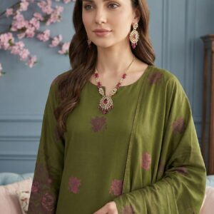 Rania’s Elegant Digital Brosha Jacquard Suit RNS-BRJ-ELG-510