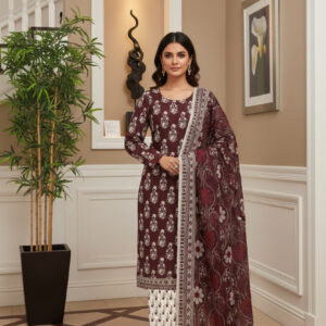 Rania’s Printed Cotton Everyday 3-Piece Suit RNS-DPC-3P-775