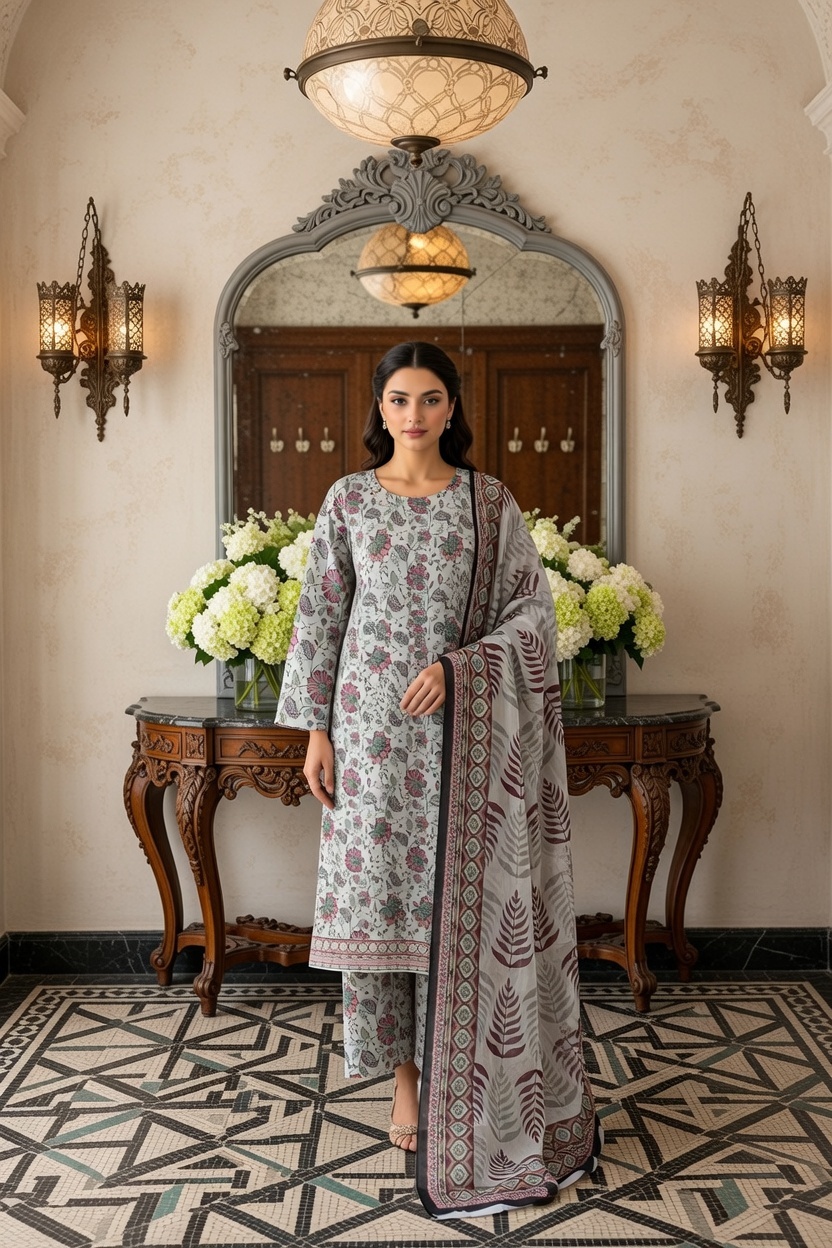 Rania’s Digital Cotton Mix & Match 3-Piece Suit RNS-DCT-MM-330