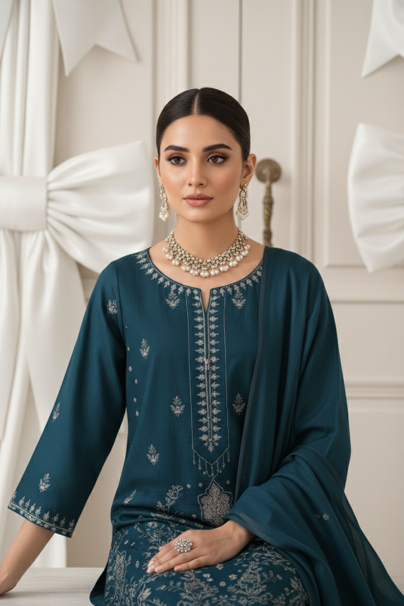 Rania’s Self Lawn Doria Embroidered 3-Piece Suit RNS-SLD-3P-617