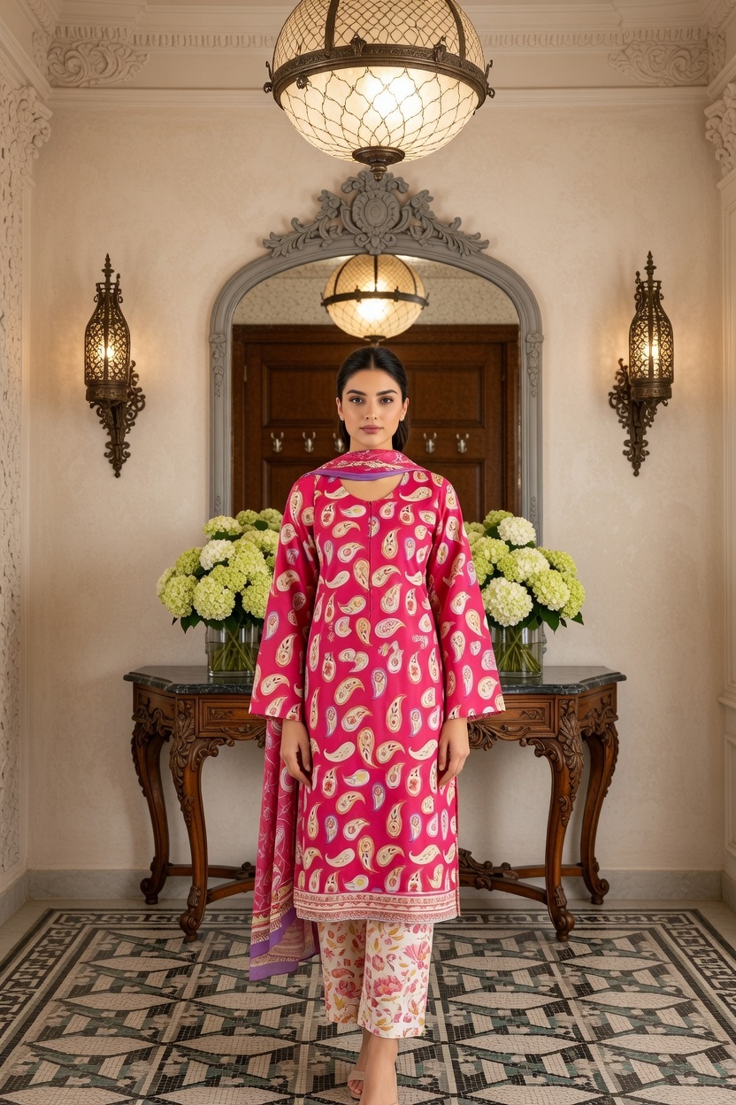 Rania’s Digital Cotton Mix & Match 3-Piece Suit RNS-DCT-MM-331