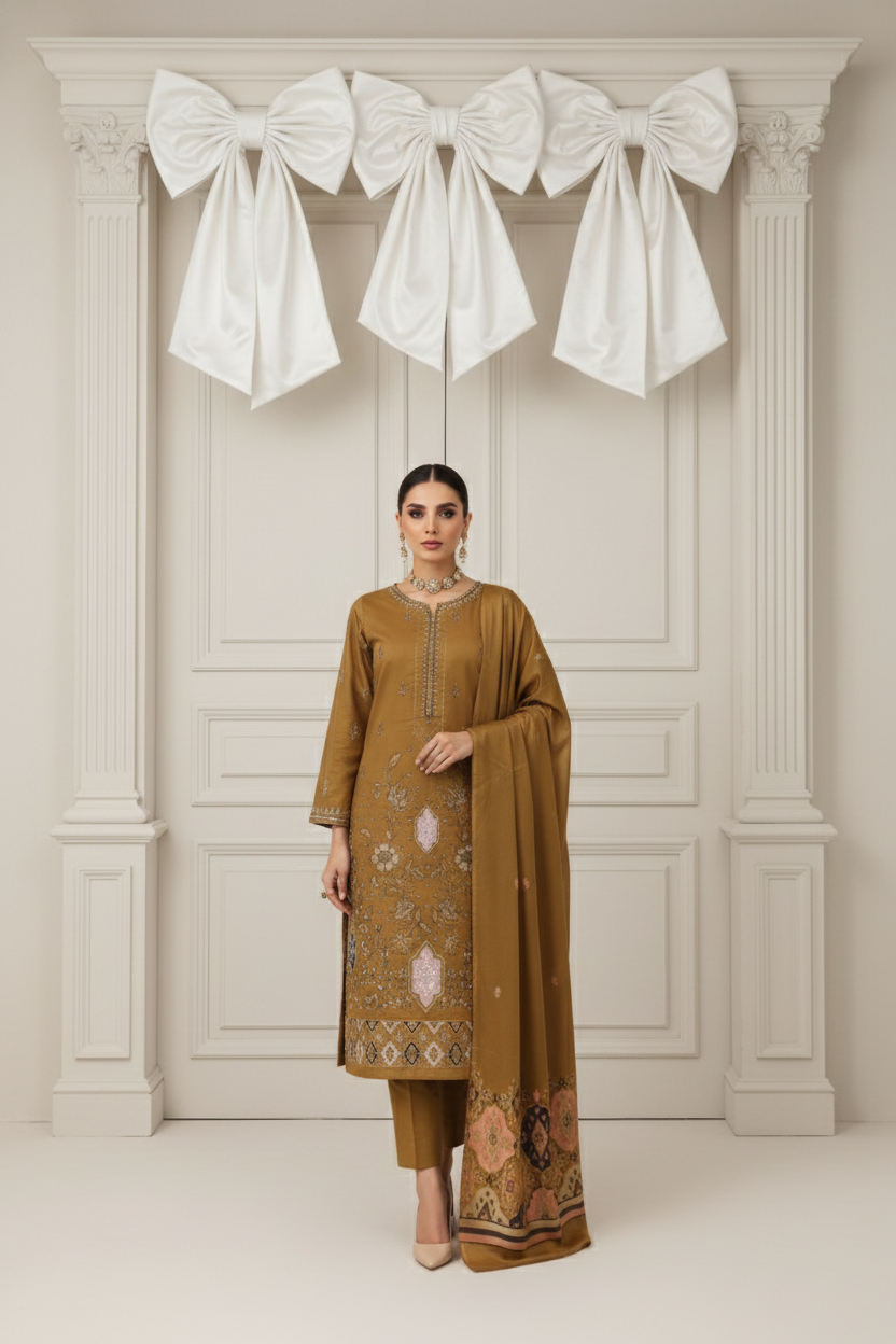 Rania’s Self Lawn Doria Embroidered 3-Piece Suit RNS-SLD-3P-618