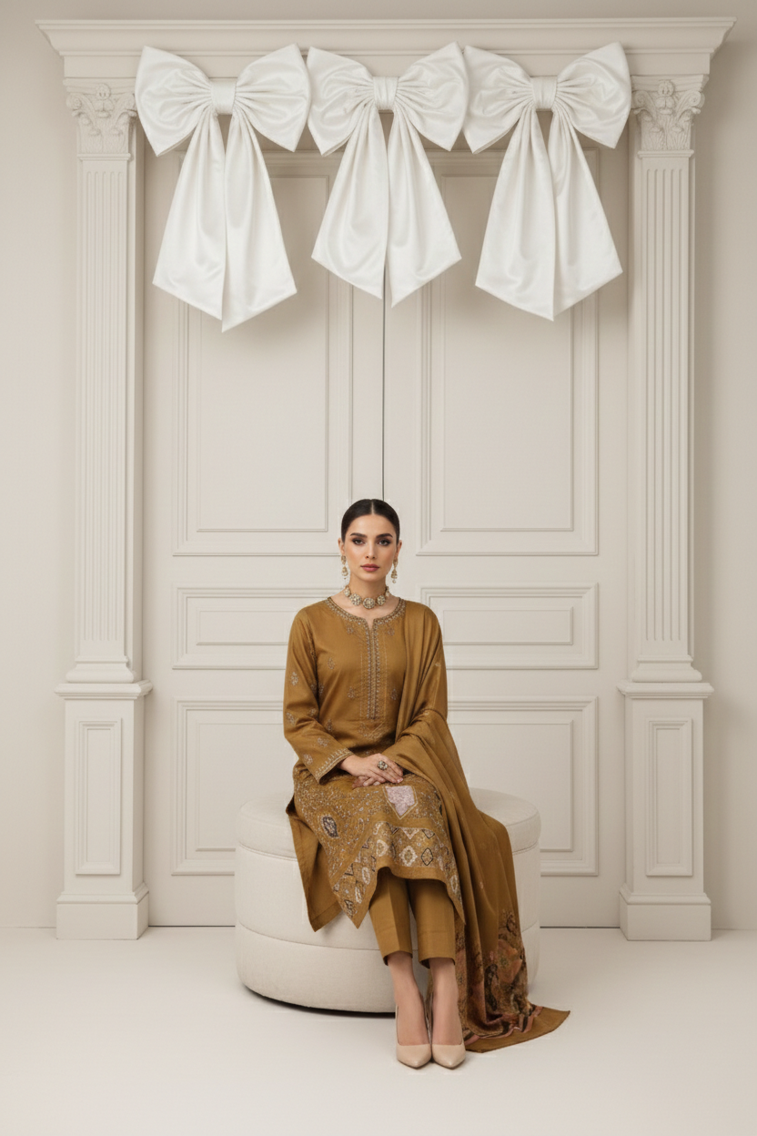 Rania’s Self Lawn Doria Embroidered 3-Piece Suit RNS-SLD-3P-618