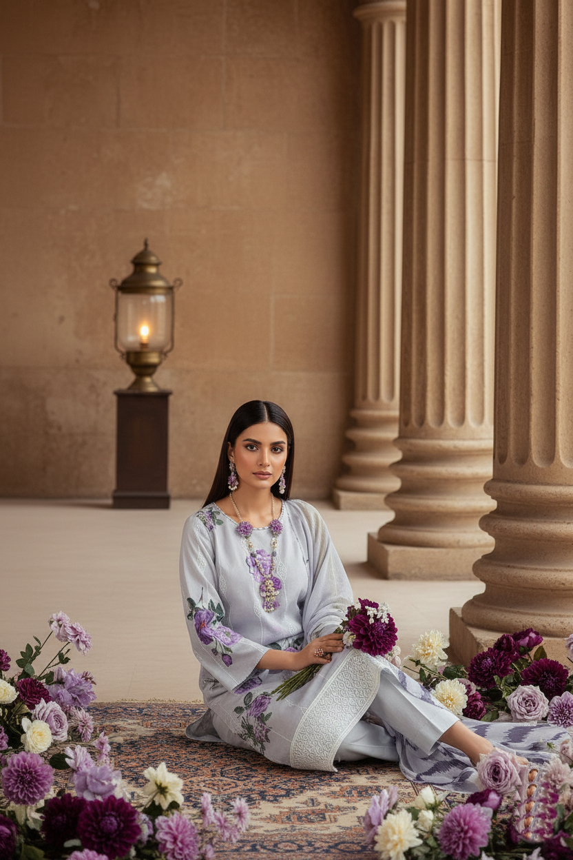 Rania’s Summer Breeze Digital Lawn 3-Piece Set RNS-DLS-3P-913