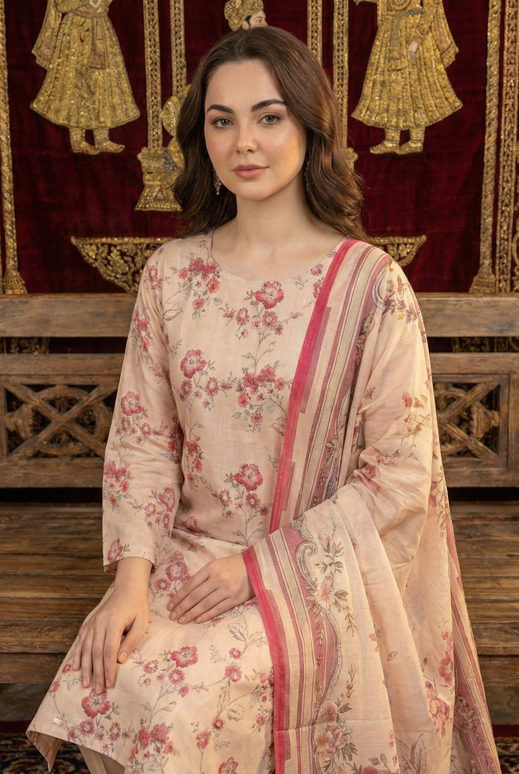 Rania’s Premium AirJet Cotton Digital Summer Suit RNS-AJC3-555