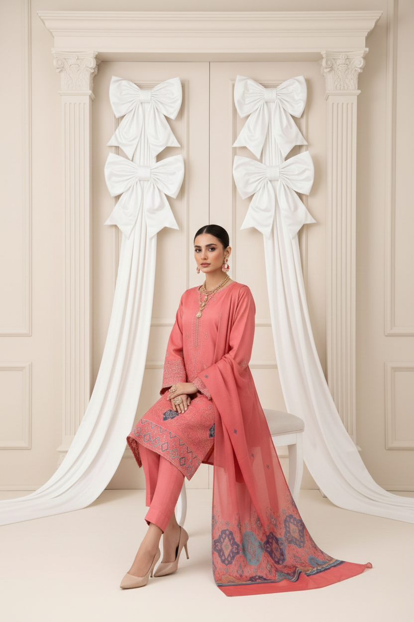 Rania’s Self Lawn Doria Embroidered 3-Piece Suit RNS-SLD-3P-619