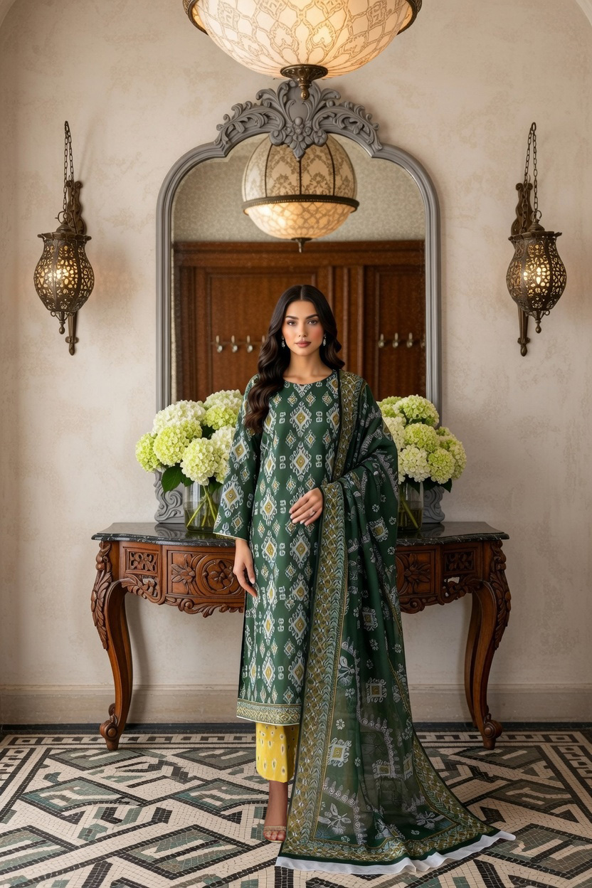 Rania’s Digital Cotton Mix & Match 3-Piece Suit RNS-DCT-MM-332