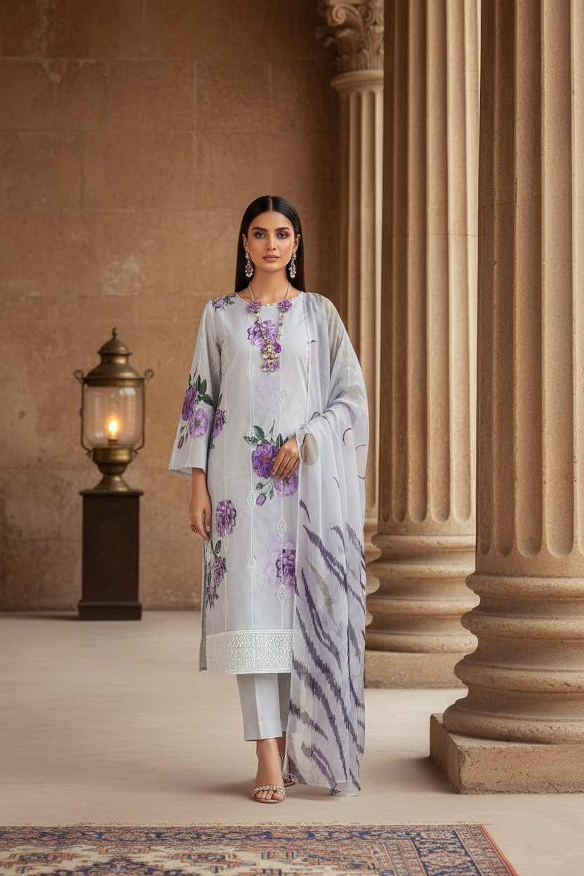 Rania’s Summer Breeze Digital Lawn 3-Piece Set RNS-DLS-3P-913