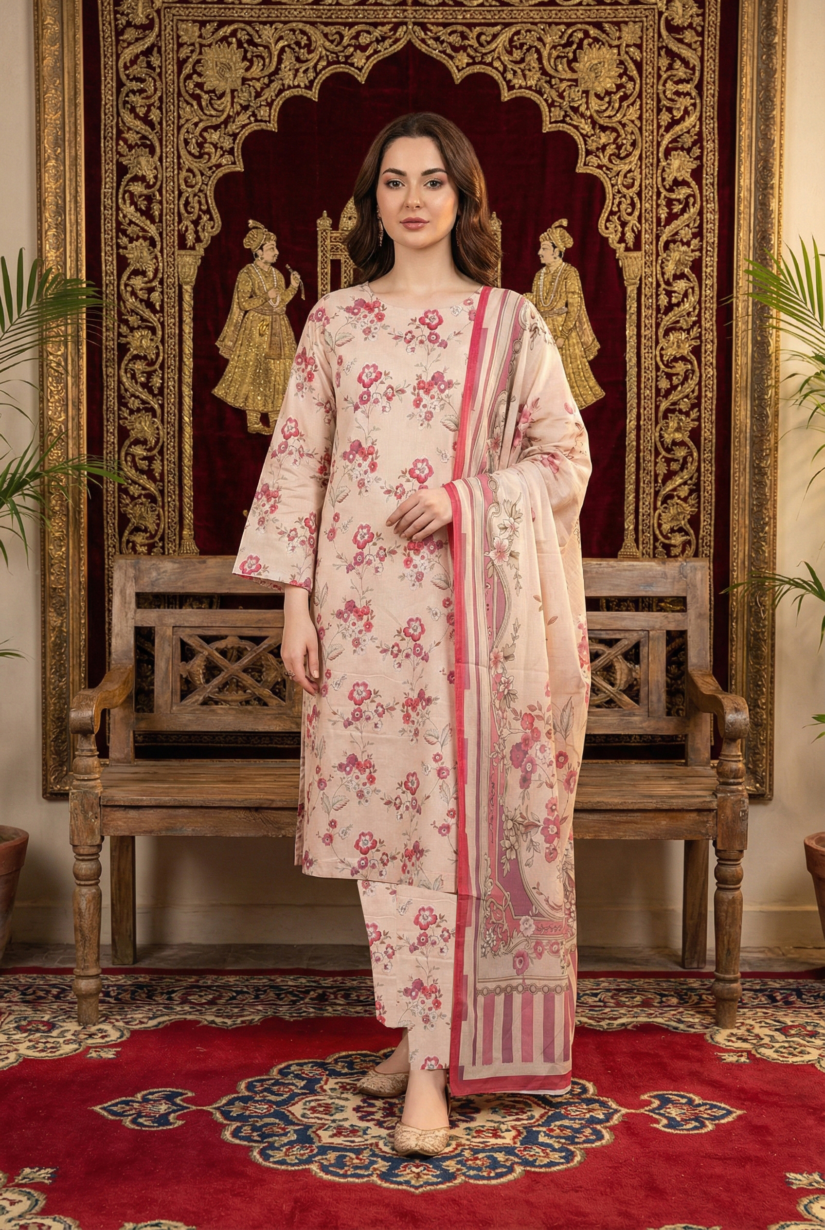 Rania’s Premium AirJet Cotton Digital Summer Suit RNS-AJC3-555