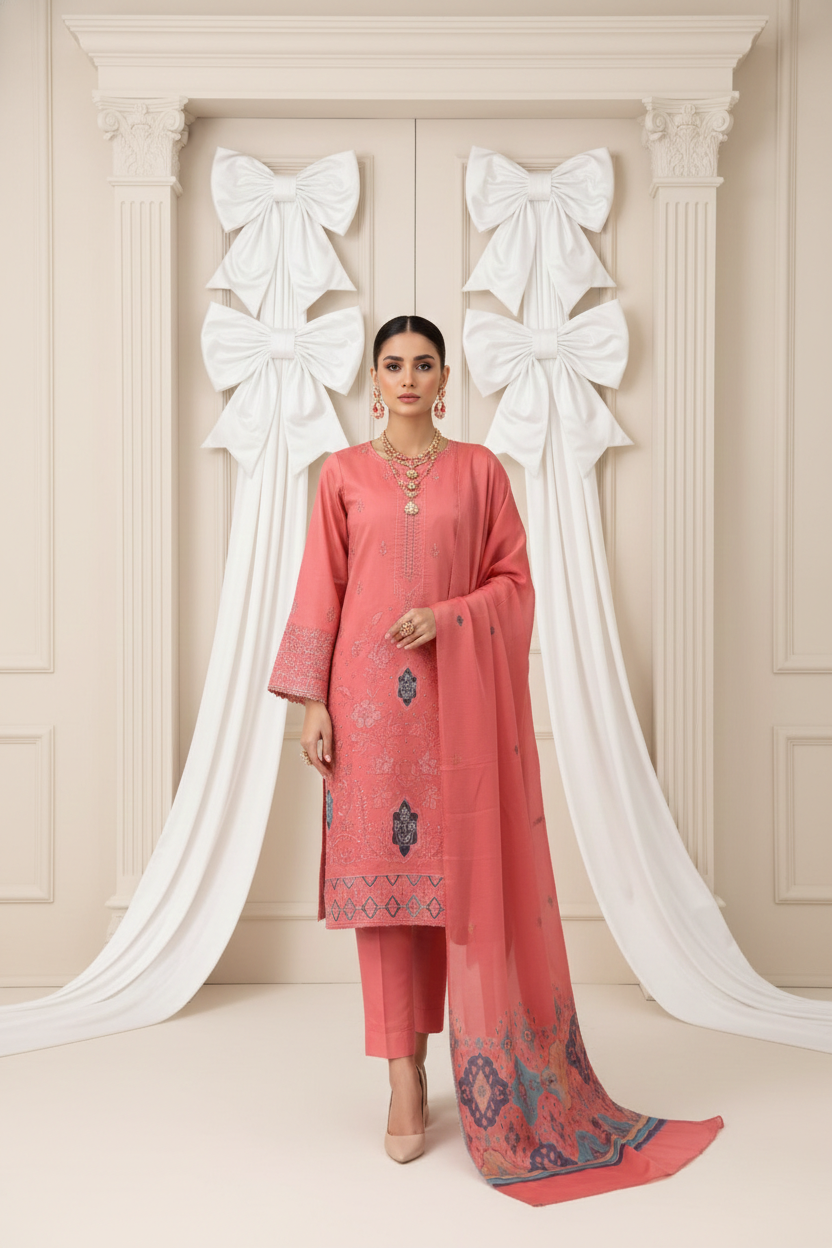 Rania’s Self Lawn Doria Embroidered 3-Piece Suit RNS-SLD-3P-619