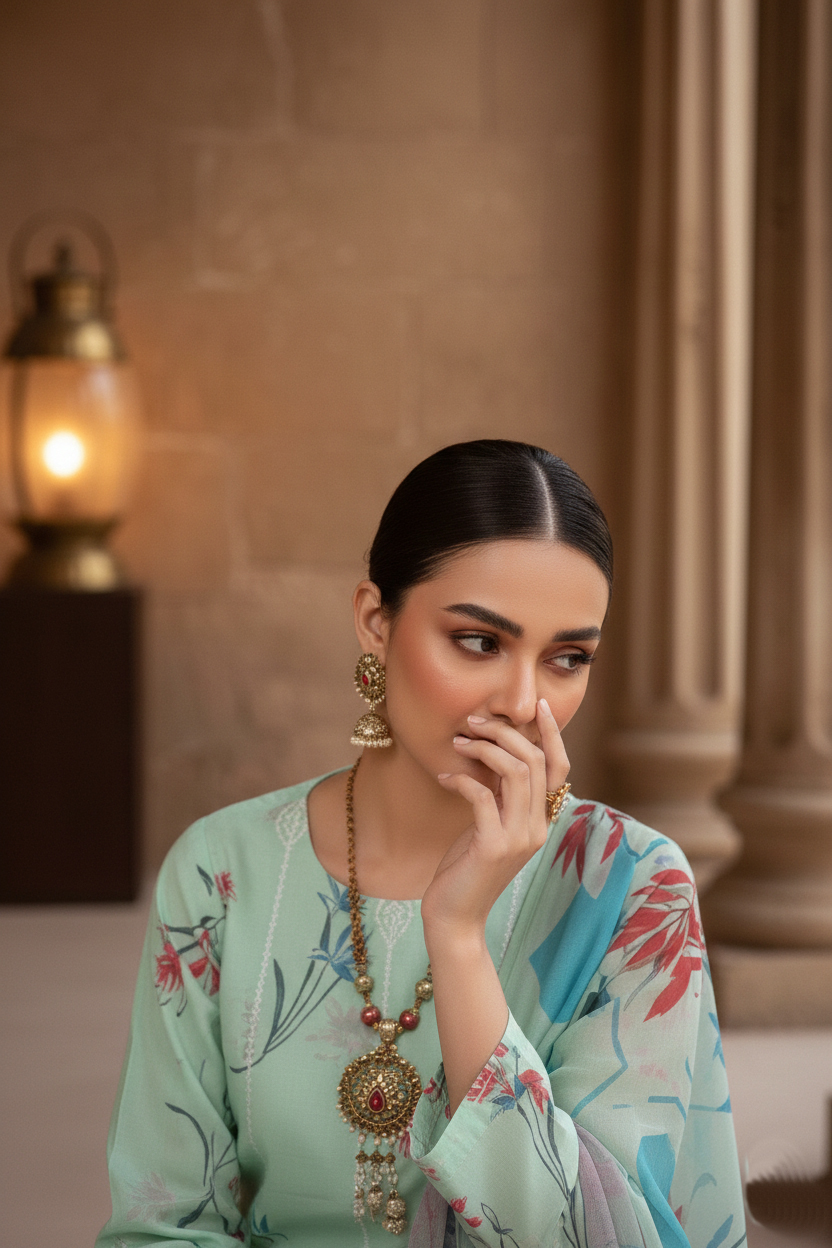 Rania’s Summer Breeze Digital Lawn 3-Piece Set RNS-DLS-3P-914