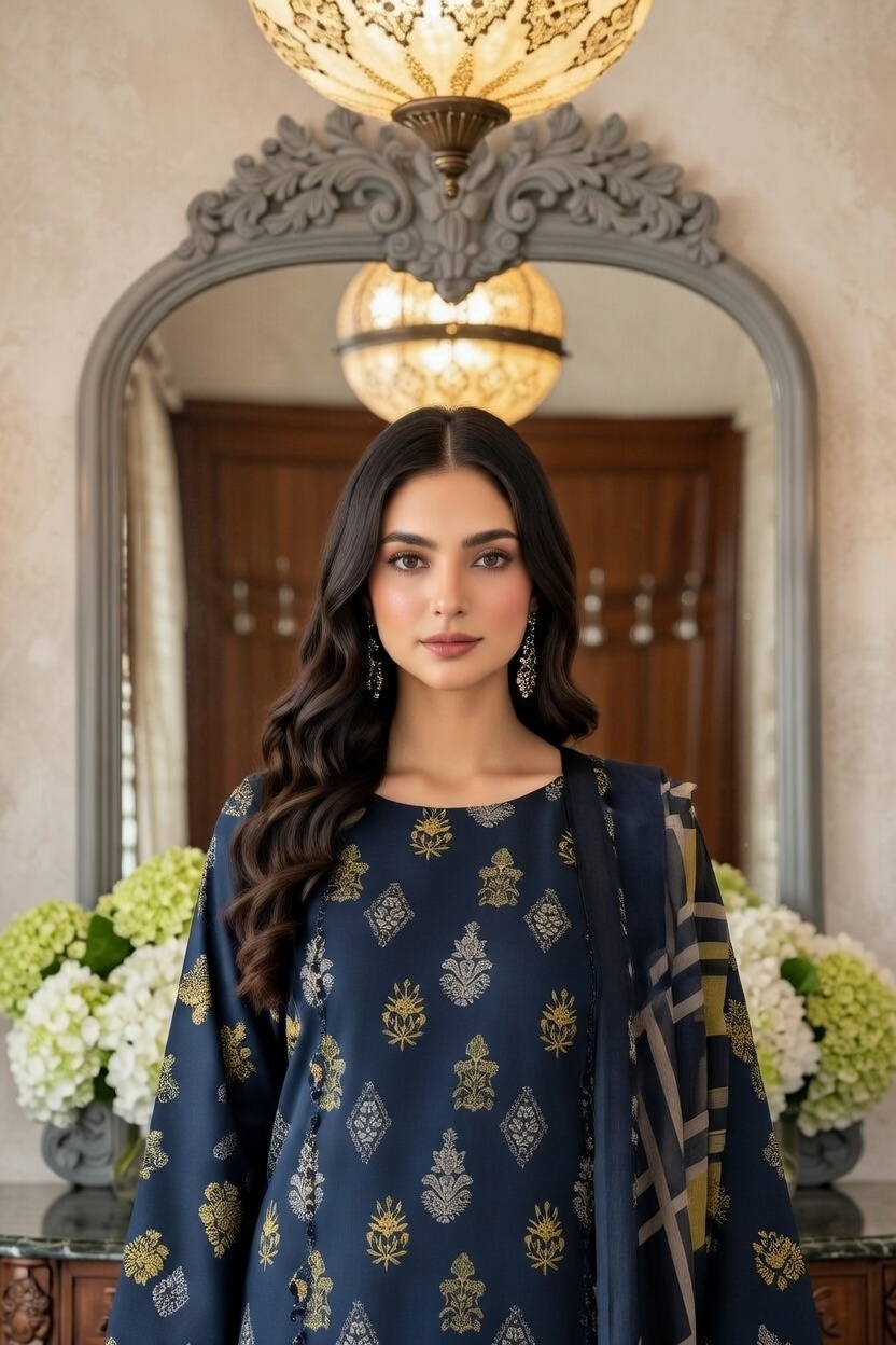 Rania’s Digital Cotton Mix & Match 3-Piece Suit RNS-DCT-MM-333