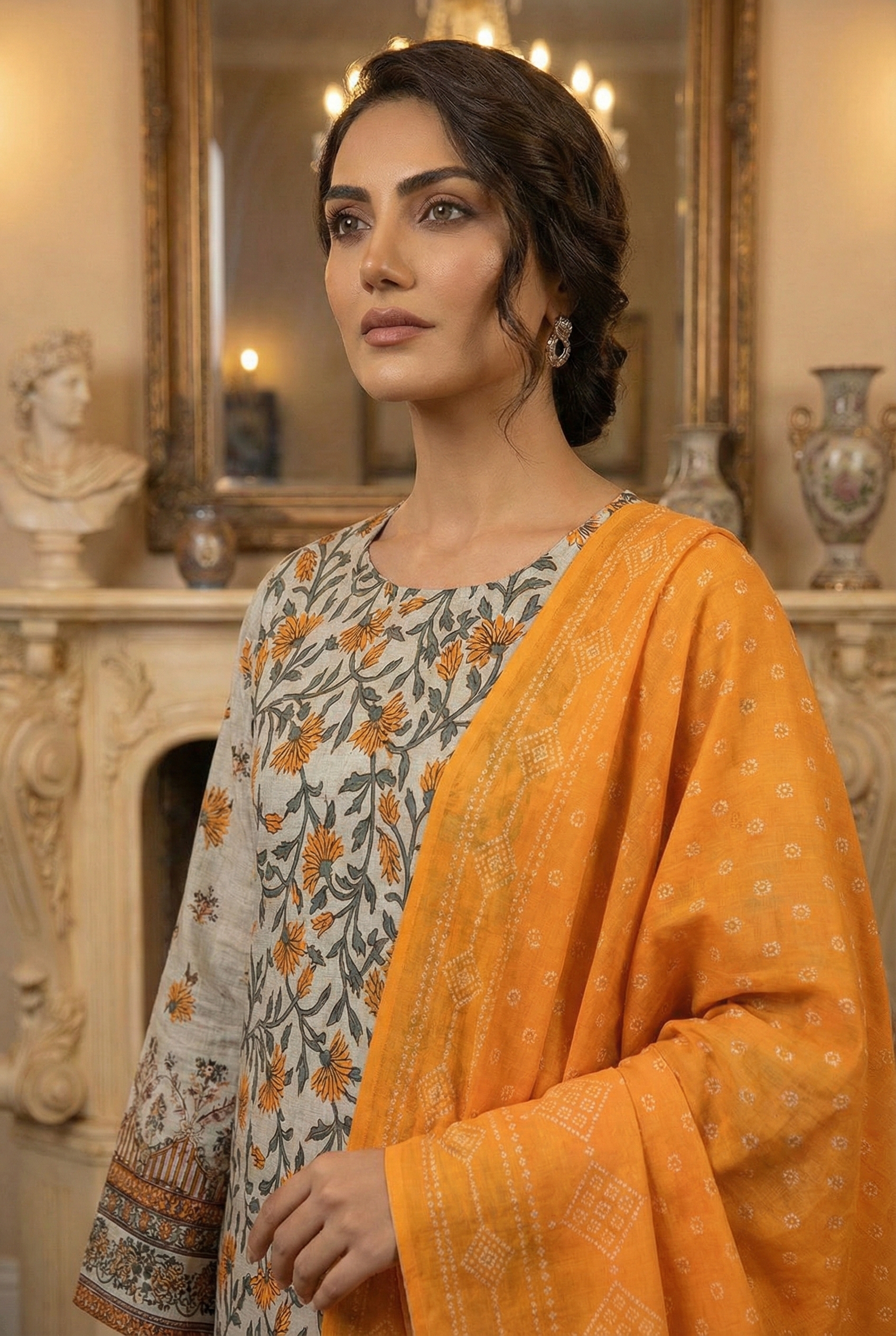 Rania’s Bana Dora Digital Panel 3-Piece Suit RNS-BDP-3P-222 - Image 4