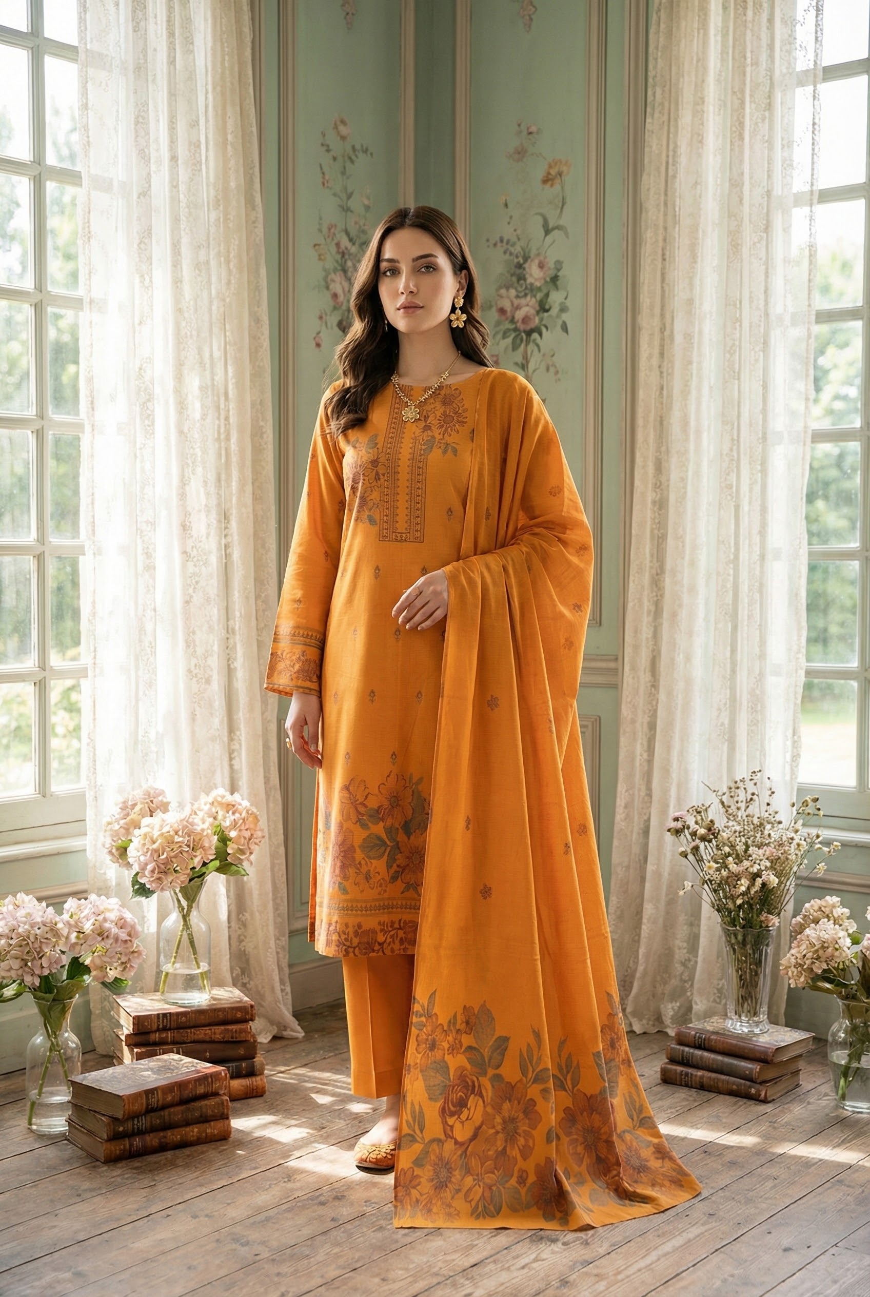 Rania’s Premium Brosha Jacquard Digital 3-Piece Set RNS-JQD-3P-511