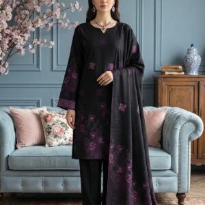 Rania’s Elegant Digital Brosha Jacquard Suit RNS-BRJ-ELG-514