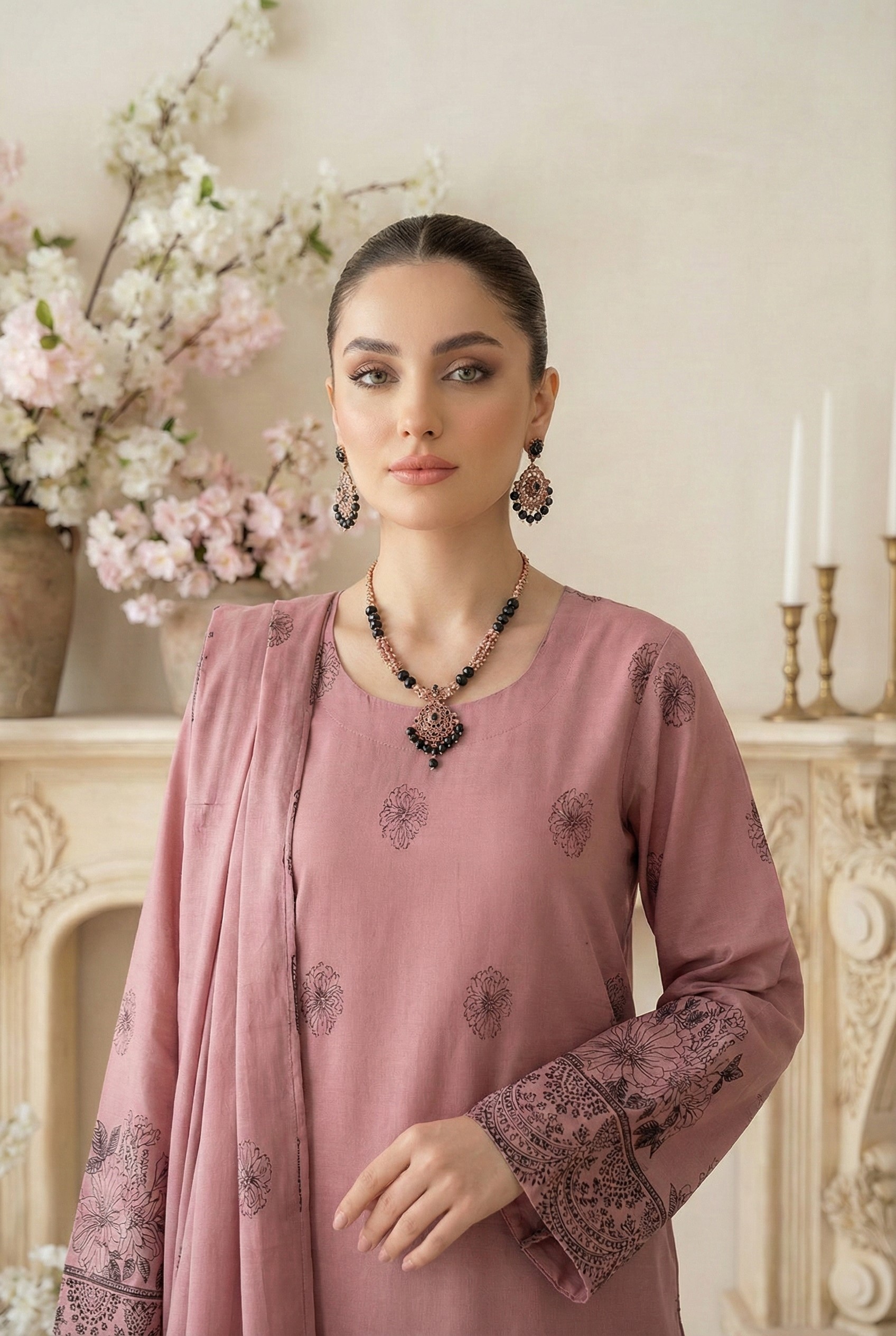 Rania’s Digital Look Brosha Jacquard 3-Piece Suit RNS-BRJ-3P-507