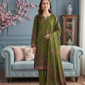 Rania’s Elegant Digital Brosha Jacquard Suit RNS-BRJ-ELG-510