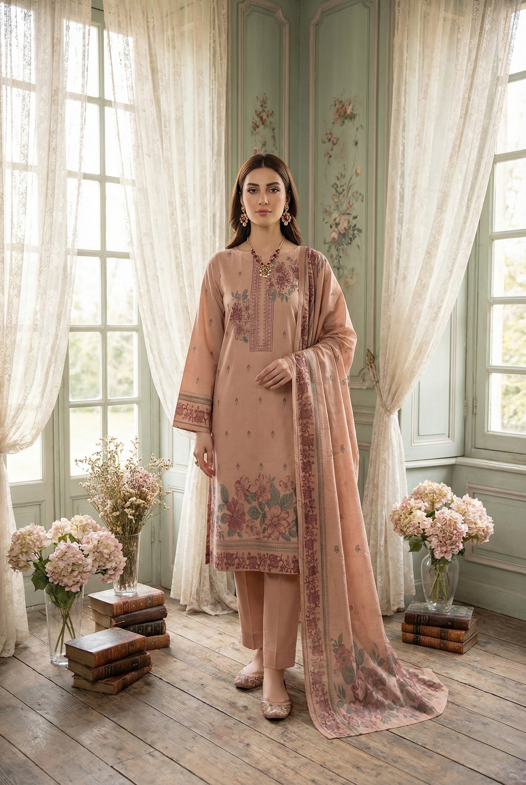 Rania’s Premium Brosha Jacquard Digital 3-Piece Set RNS-JQD-3P-509