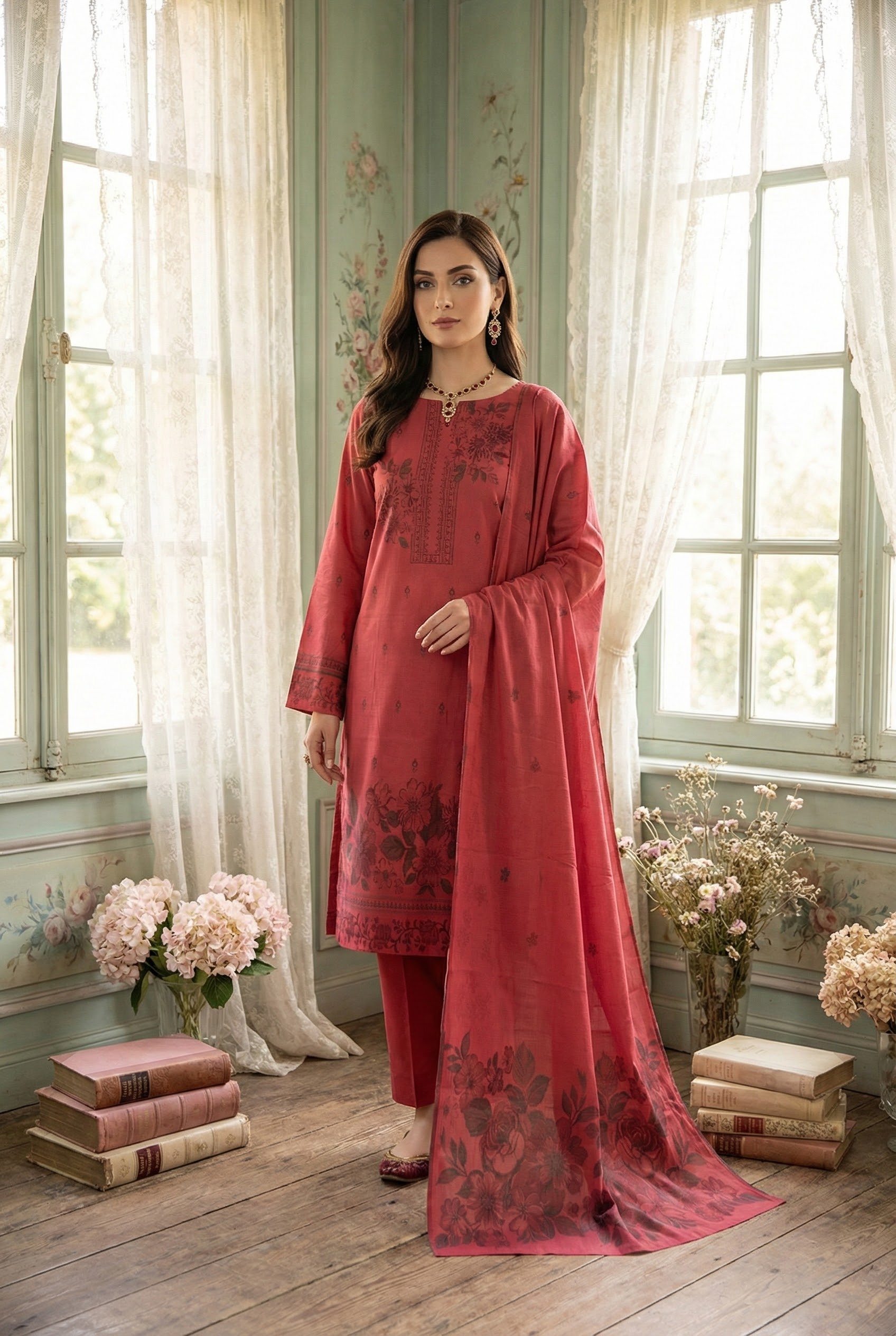 Rania’s Premium Brosha Jacquard Digital 3-Piece Set RNS-JQD-3P-512